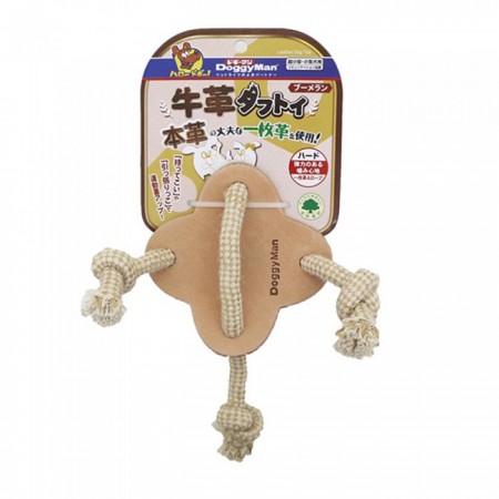 犬用皮革繩結(四葉草型)