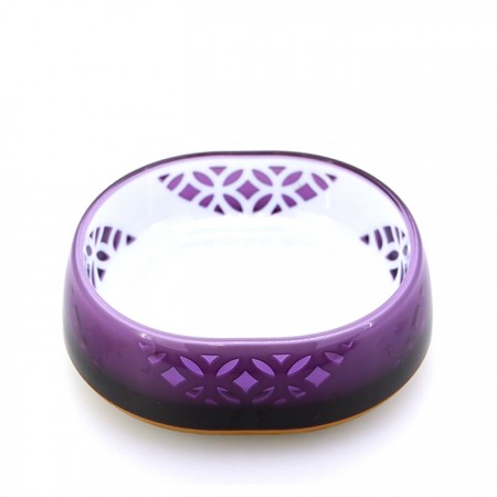 貓用日式禪風碗-羅蘭紫