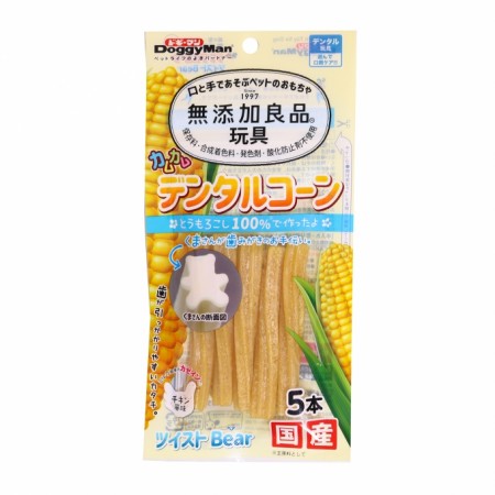無添加系列犬用玉米雞肉味磨牙棒 切面熊形狀