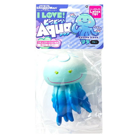 犬用吱吱乳膠玩具-海樂園藍水母