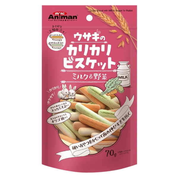 兔用牛奶野菜餅乾70g