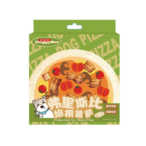 犬用飛盤玩具-培根披薩