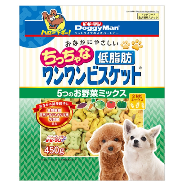 犬用低脂5種野菜綜合迷你餅乾 450g