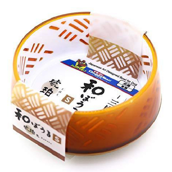 犬用日式禪風碗S-月光黃