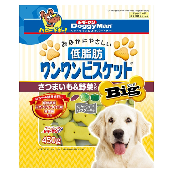 大型犬用低脂甜薯野菜餅乾 450g