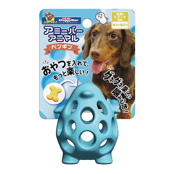 犬用益智球橡膠玩具-企鵝