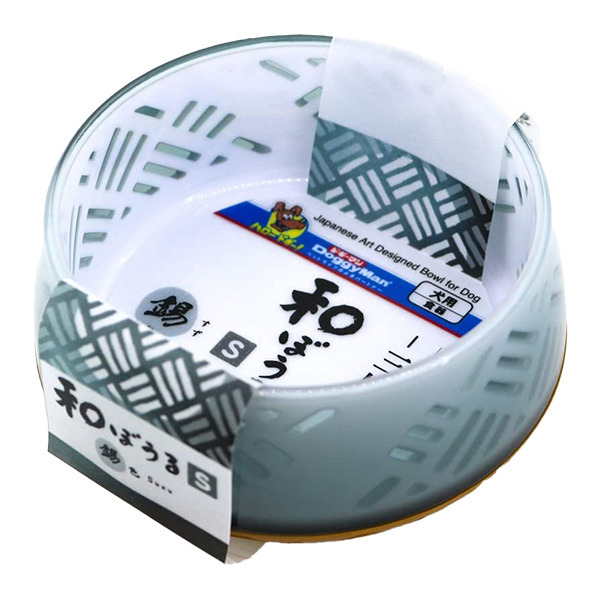 犬用日式禪風碗S-銀錫白