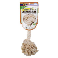 犬用自然素材棉質潔牙拉索玩具-L